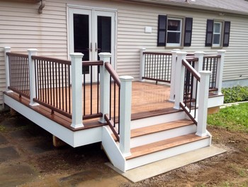 Multi Colored Deck Project in New Milford, CT