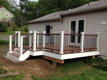 Project: Build a TREX Composite Deck in  New Milford, CT