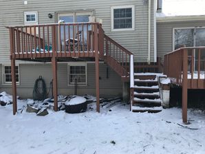 Before & After New Pressure Treated Deck Build in Danbury, CT (1)