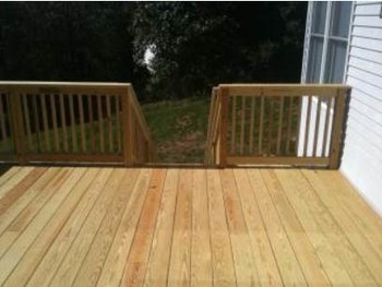 After Pressure Treated Deck